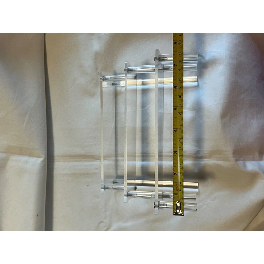 Clear Acrylic 3 Tier Display Riser Stand Tiered Organizer for Collectibles 8x9x6
